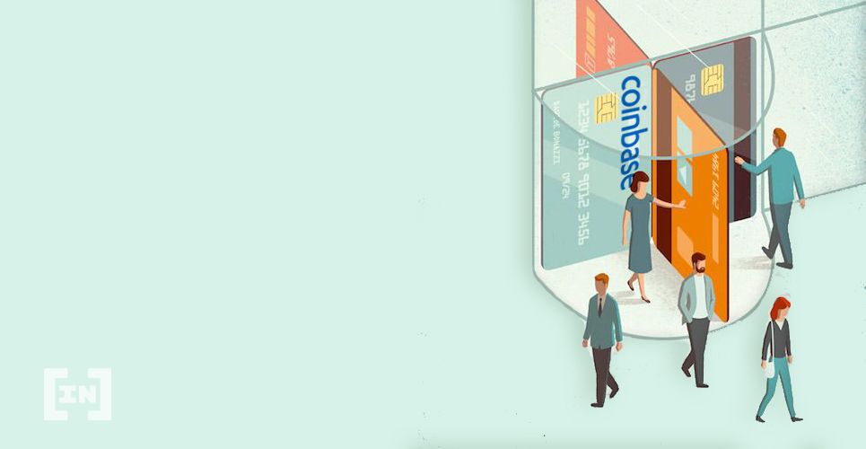 người với các loại thẻ của coinbase