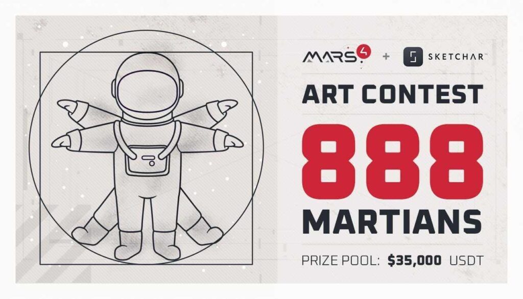 Mars4 cùng Sketchar phát động Cuộc thi NFT Martians888
