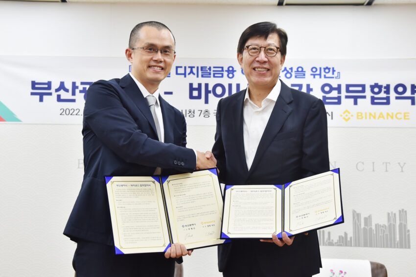 Binance hợp tác cùng thành phố Busan. Nguồn: Thành phố Đô thị Busan cung cấp
