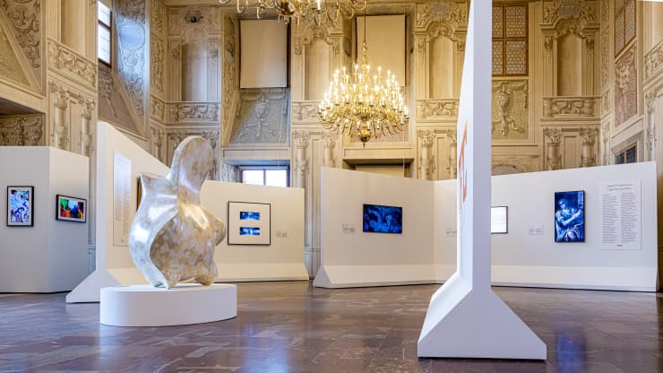 Triển lãm Non-Fungible Castle 2021 tại Cung điện Lobkowicz. Nguồn: cnbc