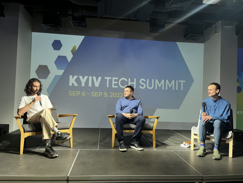 Vitalik Buterin tại Hội nghị Kyiv Tech Summit. Nguồn: twitter