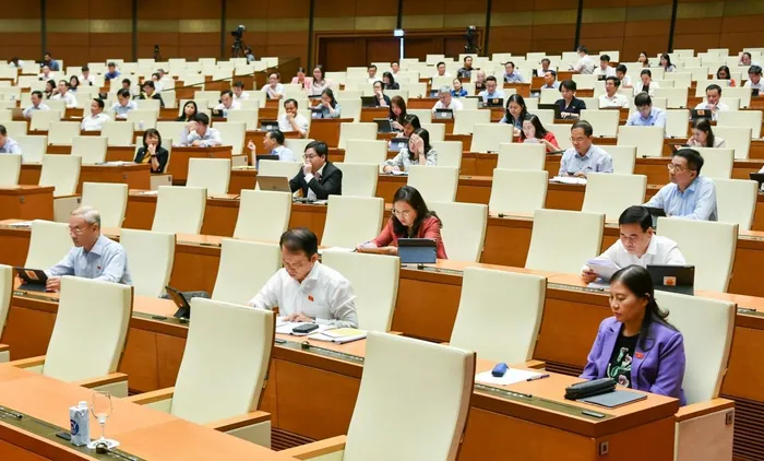 Hội nghị đại biểu Quốc hội chuyên trách chiều ngày 7/9. Nguồn ảnh. quochoi.vn