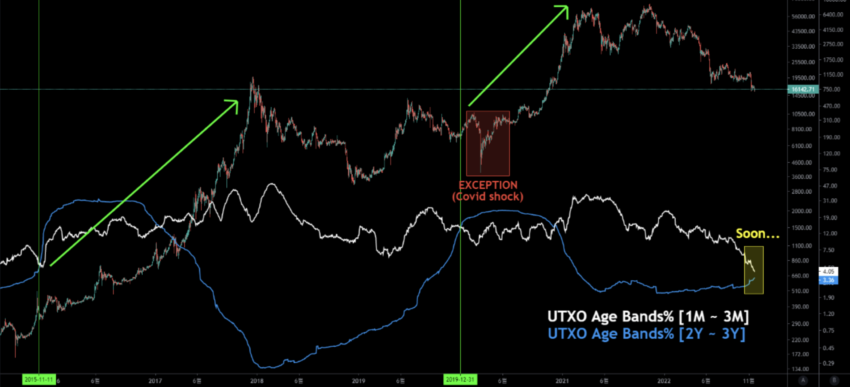 Chỉ báo BTC UTXO Age Brands