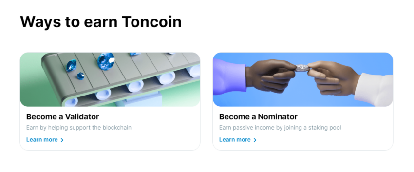 2 cách để kiếm trực tiếp TON token