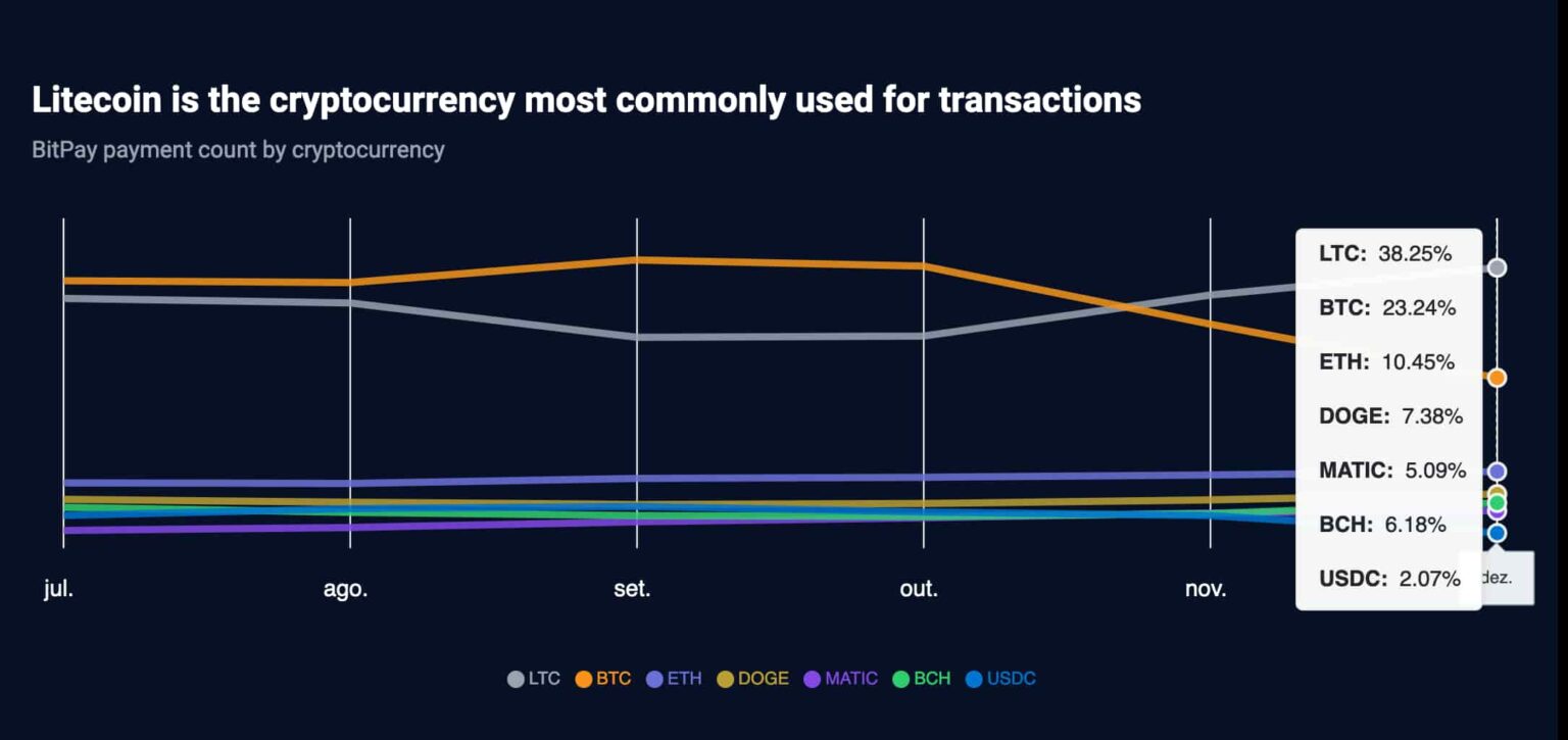 Những đồng tiền mã hóa được thanh toán bằng Bitpay. Nguồn: Bitpay.