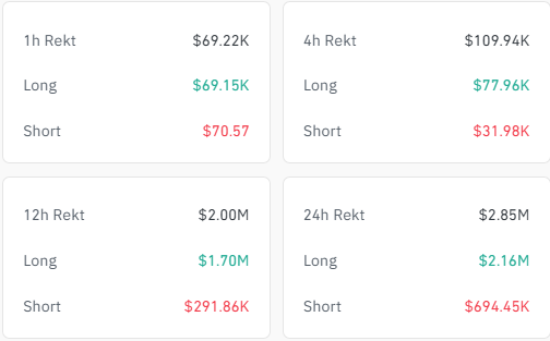 Dogecoin 24-Hour Liquidation.