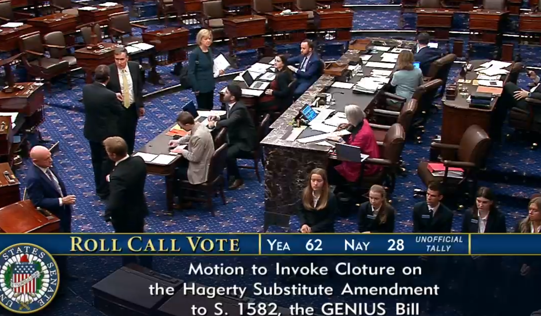 genius act stablecoin bill vote